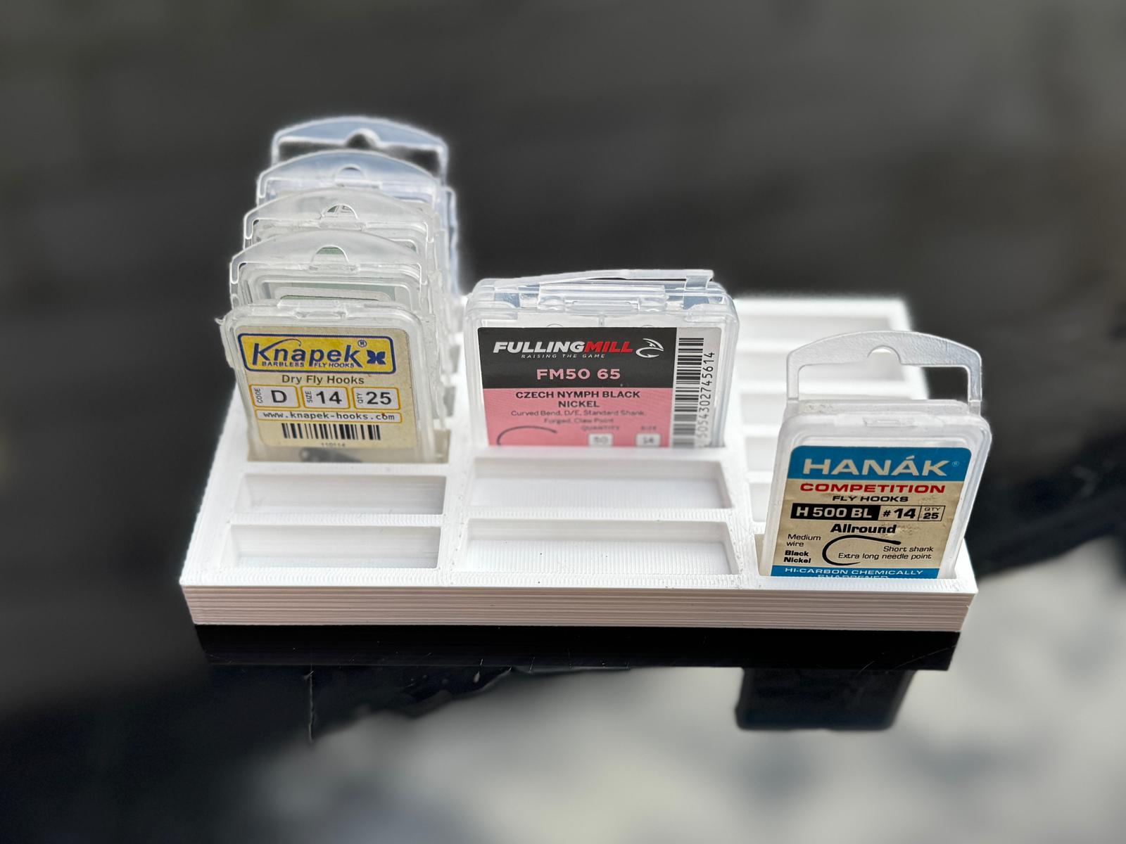 Custom multi brand Hooktray insert with mixed hook packets